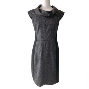 Saks Fifth Avenue BLACK Label 6 black gray bodycon dress